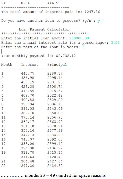is some other references after the given sample. Program 1 (60 points):