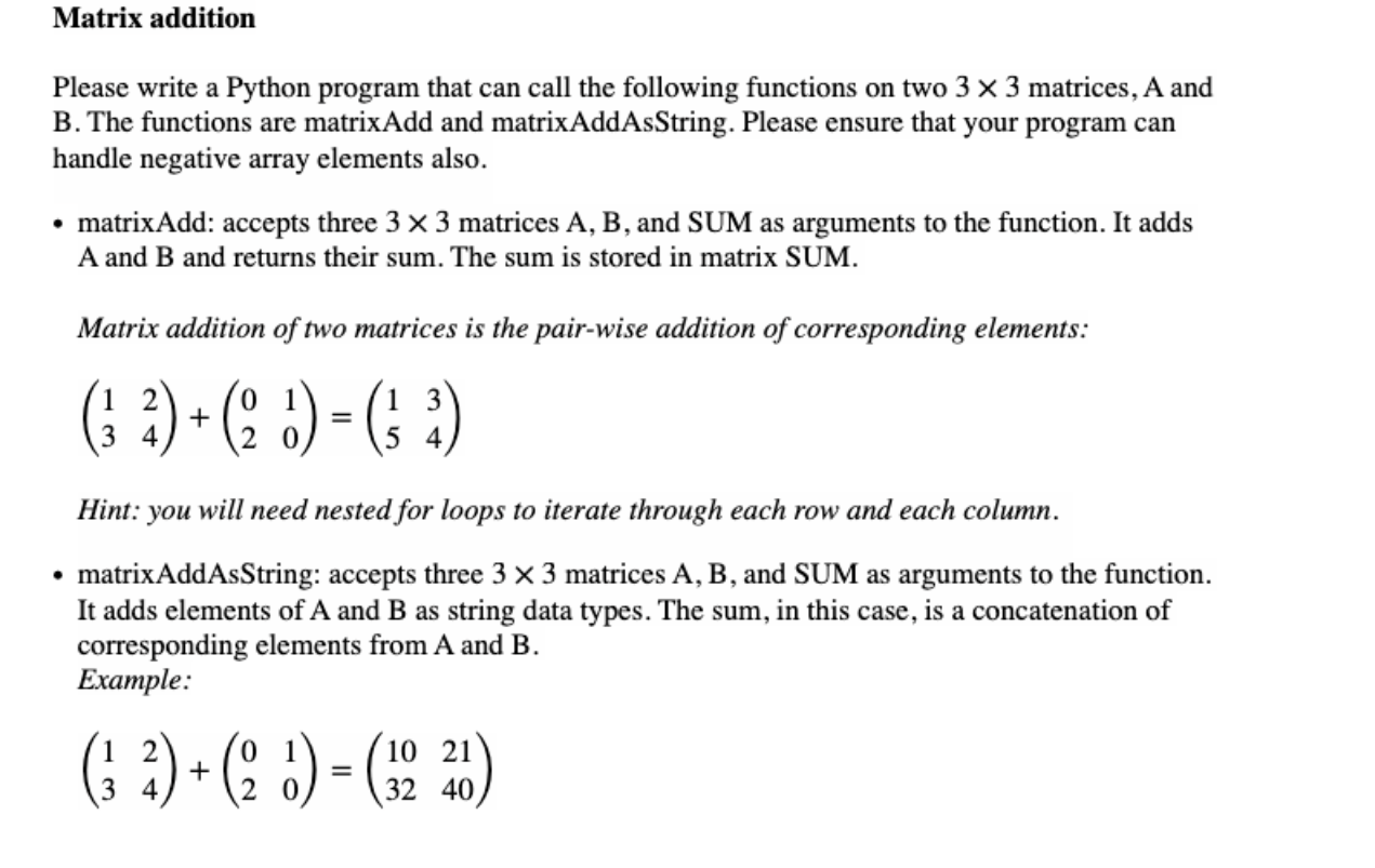  Please write a Python program that can call the following functions