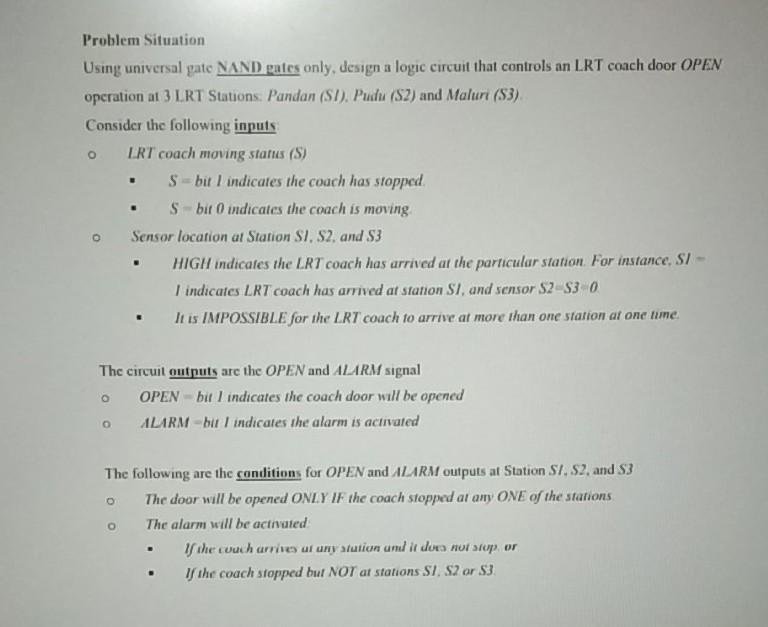  i need step by step pleasee o Problem Situation Using universal