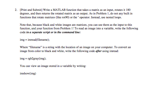 This is strictly Matlab. Please sole this problem without using any trick