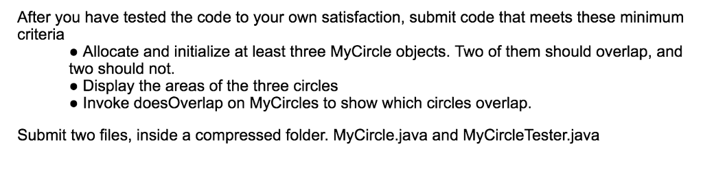actual class, the first one that we have written this semester. The