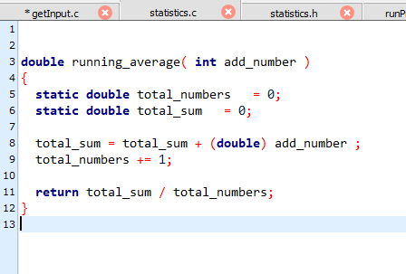 reads in a stream of integers from standard input. It assumes that