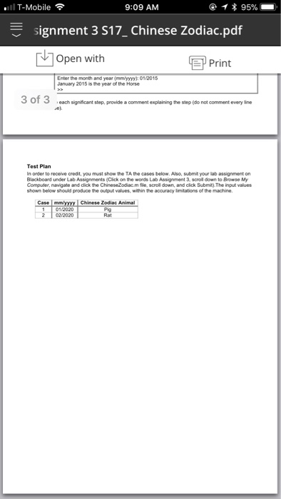 3 S17-Chinese Zoc ] Open with Print CSCI 251 Problem Statement The