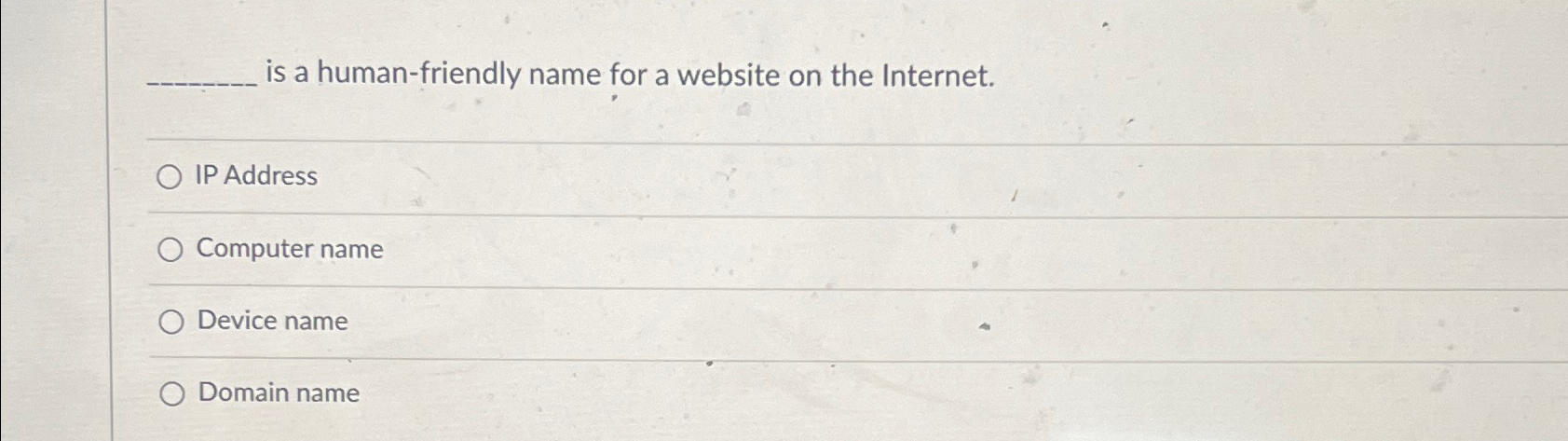  is a human-friendly name for a website on the Internet. IP