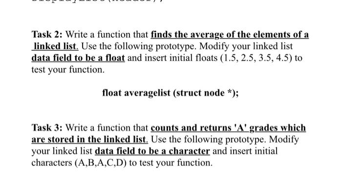  task 2and 3 c++ Task 2: Write a function that finds