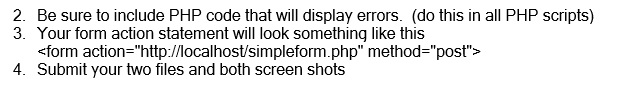 you will create a simpleform.php file. 1. Create a contact Us Page:
