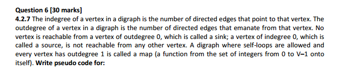 java problem ! show step and answer! Question 6 [30 marks] 4.2.7