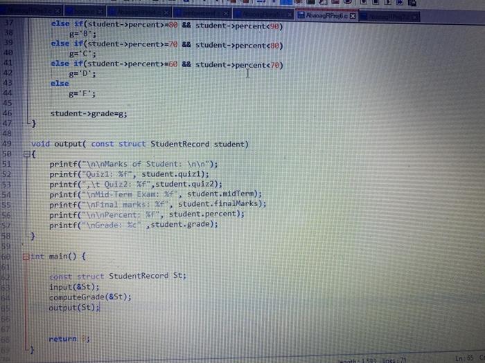 Any help to fix it would be appreociated. This is C program.