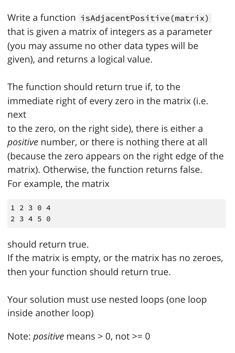 lectures. You are to complete the missing function printUntilEvens (m). The function