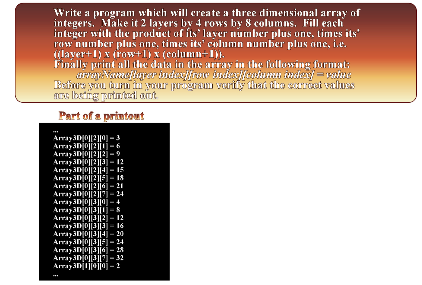 Language: C++ (using visual studio) Write a program which will create a