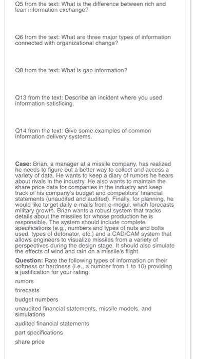  Help please Q5 from the text: What is the difference between