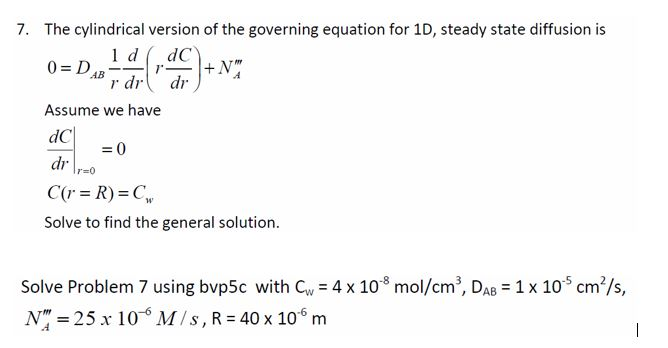  THIS NEEDS TO BE CODED IN MATLAB using BVP5C. do not