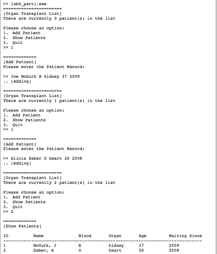a) write a c++ program that allow a user ti add and