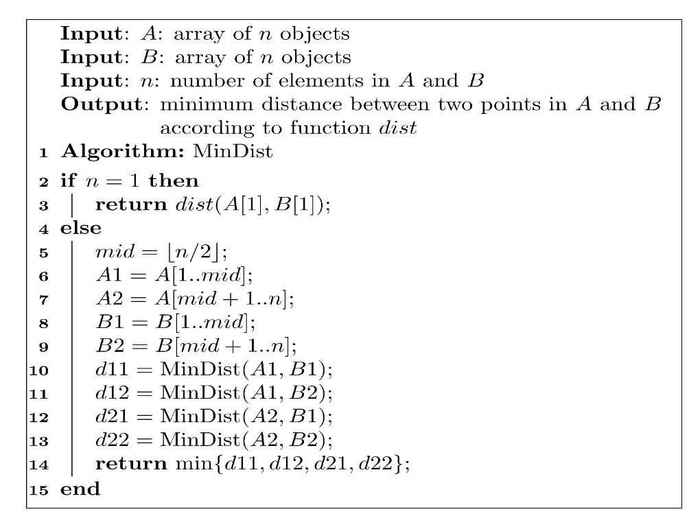 Compute the recurrence for the worst case time complexity and draw the