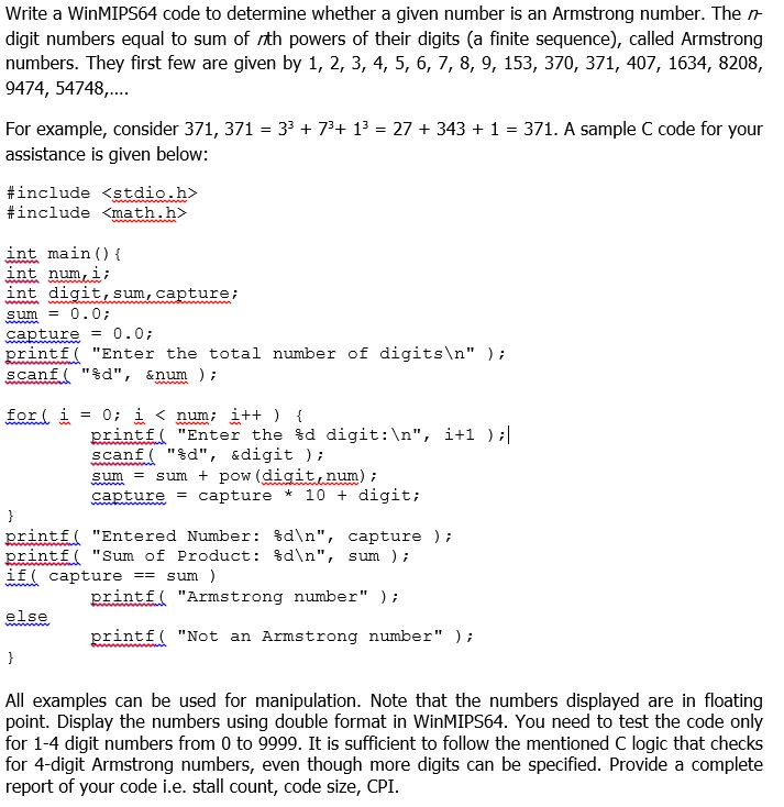  I need it done with this specific WinMips64 program(I shared it