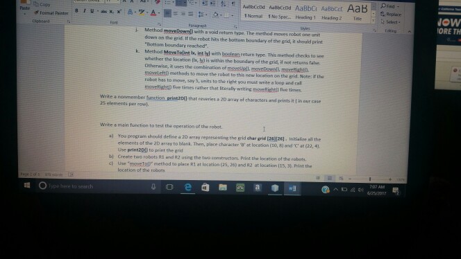 the letters on the grid to different locations. The grid size should