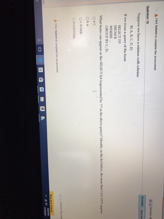 is guaranteed to produce no duplicates? O a SELECT cd WHERE EXISTS