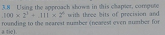 Using the approach shown in this chapter, compute 100 times 2^3