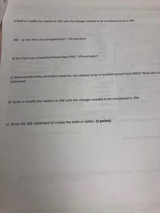 1-Consider the following table and construct the entity/table structure (10points) Duration Attorney