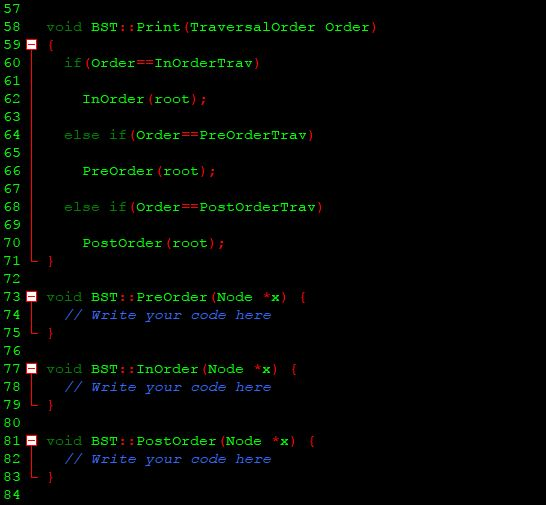 #include "BST.h" using namespace std; /**************************************************************** * CONSTRUCTOR * Creates an empty