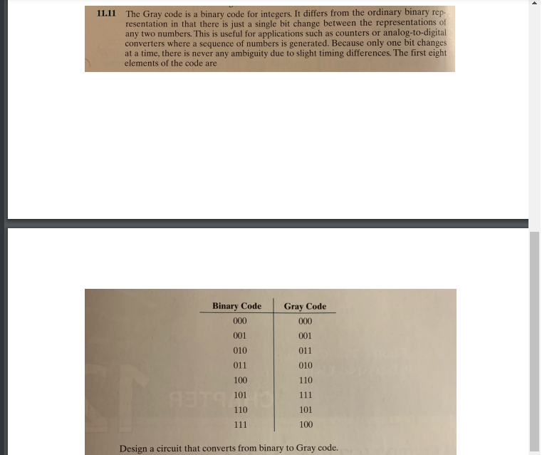  Problem 11.11,(10th Ed.) For each output function: show (i) the truth