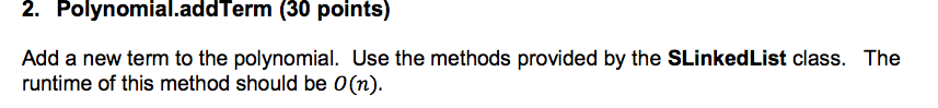  Provided code(solve where says addcode) package assignments2018.a2template; import java.math.BigInteger; public class