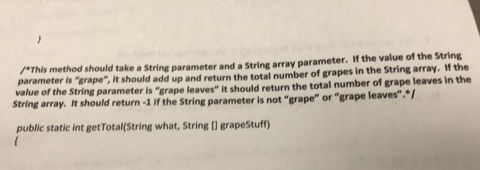 NOT MODIFY THE MAIN. import java.util.Scanner; public class ExamTwo /"This method should