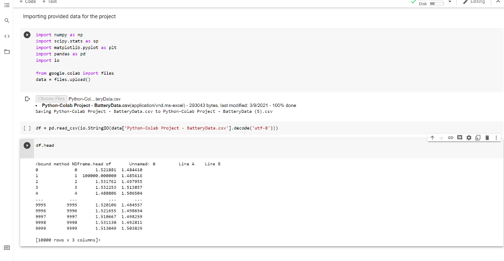  I'm stuck on coding in python colab. For this code I