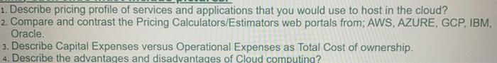 write as much as u can to help 1. Describe pricing profile
