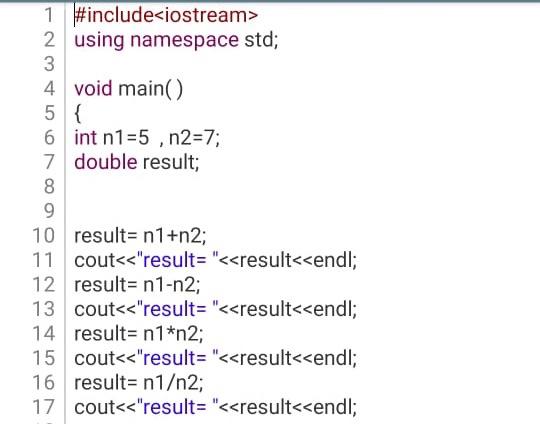  1 #include 2 using namespace std; 3 4 void main() 5