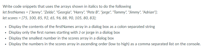 help making Arrays in HTML, I only know how to make one