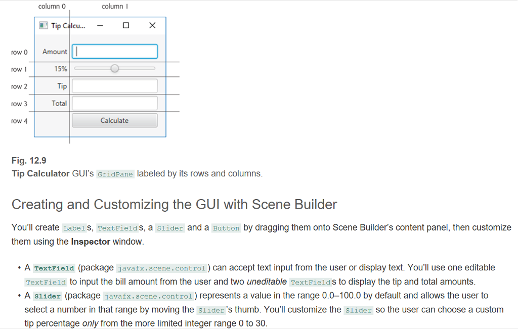 decrease the taxes. The Tip Calculator app (Fig. 12.8(a) ) calculates and