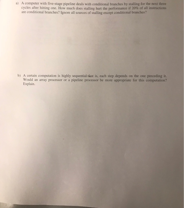 take to execute? LW R2, b(RO) LW R3, c(RO) ADD R1, R2,