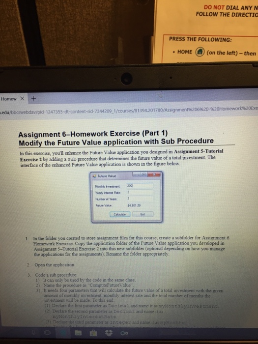  Please In visual studio, write this code and give it to