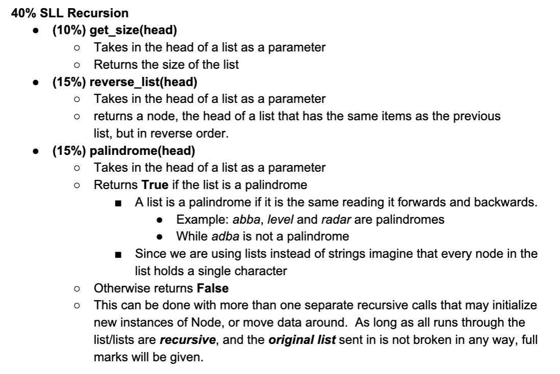 next defmprint to screen Cheadli if head != None: print(head.data, end=" ")