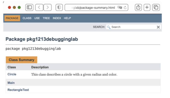 Empty Java class called Circle.java. Make sure that it is added to