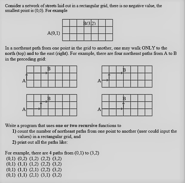 Help needed with Java Recursive! Consider a network of streets laid out
