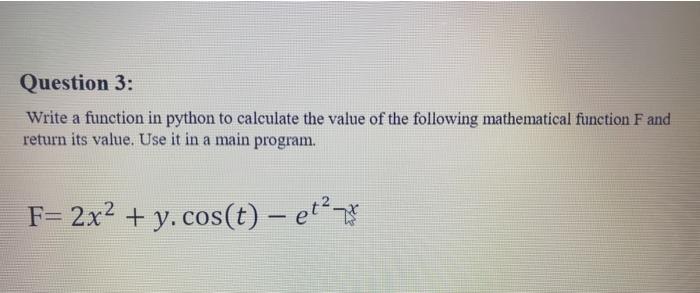  take screen shot with python please thank you Question 3: Write