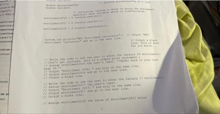 write the code to ask the user to enter the January 16