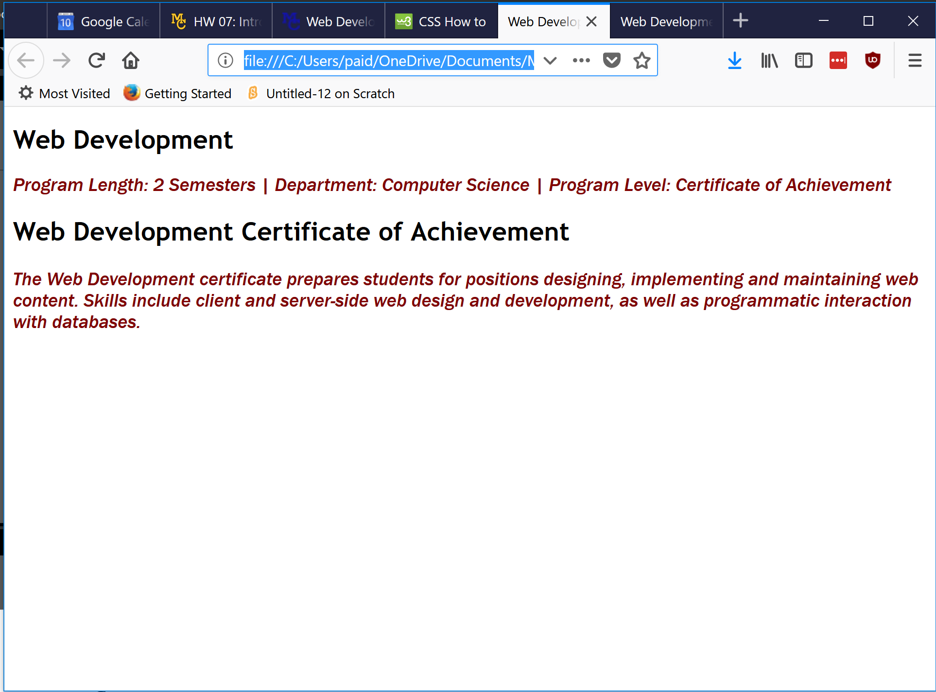 Hi, I need to do this assignment doing 2 HTML and 2