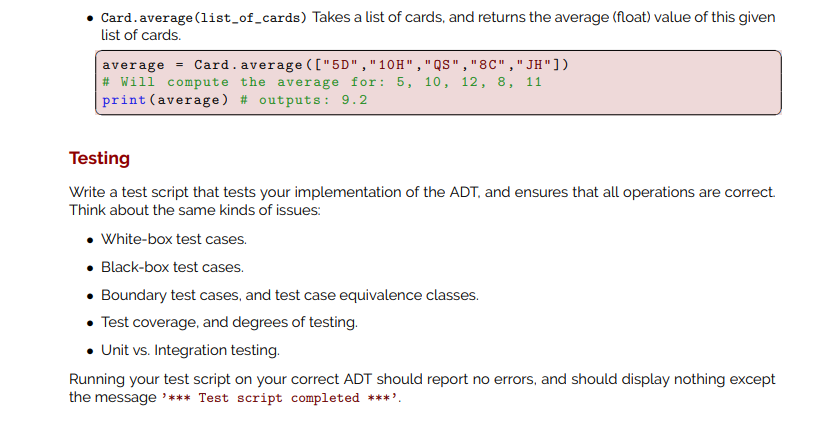 would be great. A pack of playing cards has four suits, 'H',