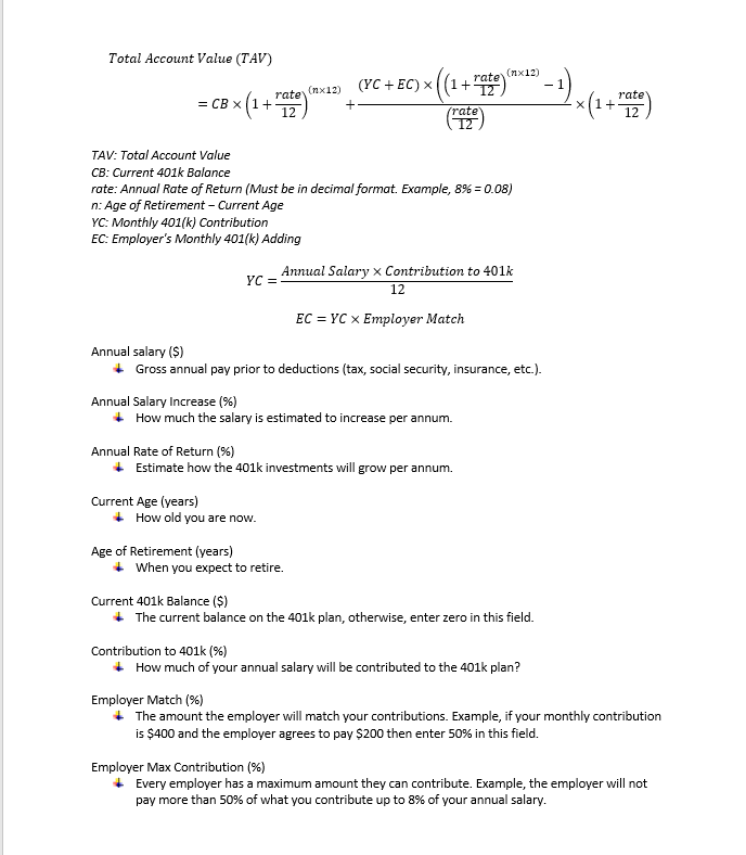 this. Can someone please help me? 1. Brief Discussion A 401(k) is
