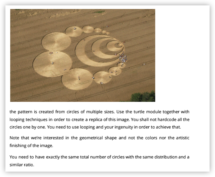 Use python to print a similar image like this, create the exact