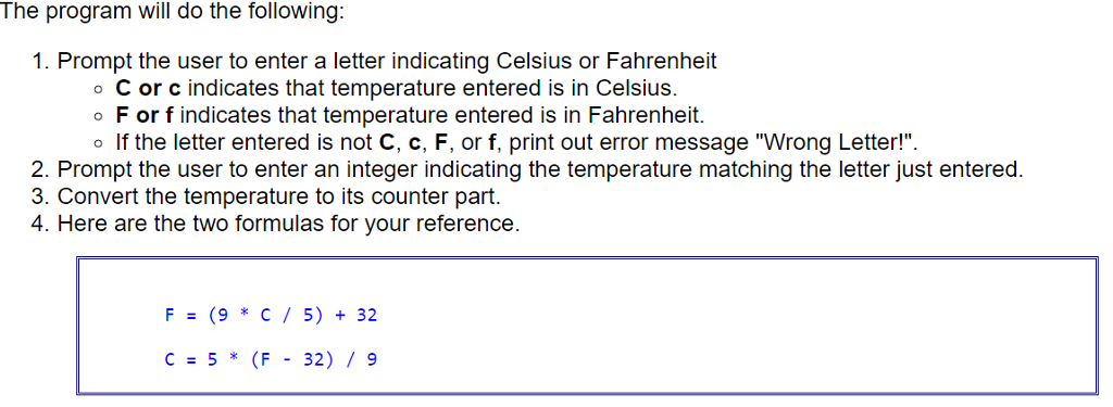 Create a program using MIPS that does the following: The program will