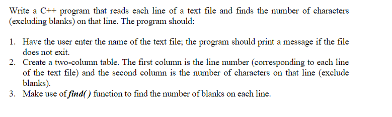 Code in Visual Studio C++ use beginner/intermediate code Write a C++ program