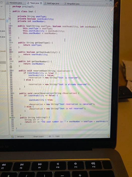 am also providing the seat class Airplane Class: An instance of the