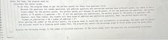 will generate five random addition or subtraction questions and provide feedback to