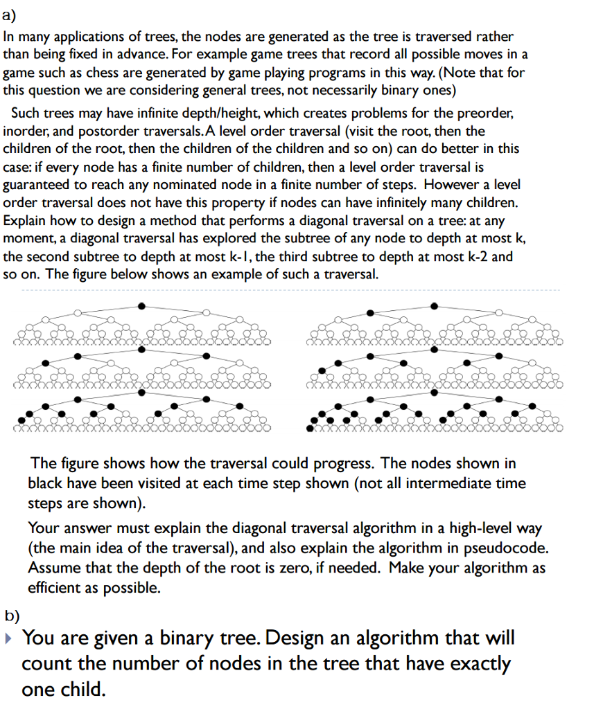 JAVA In many applications of trees, the nodes are generated as the