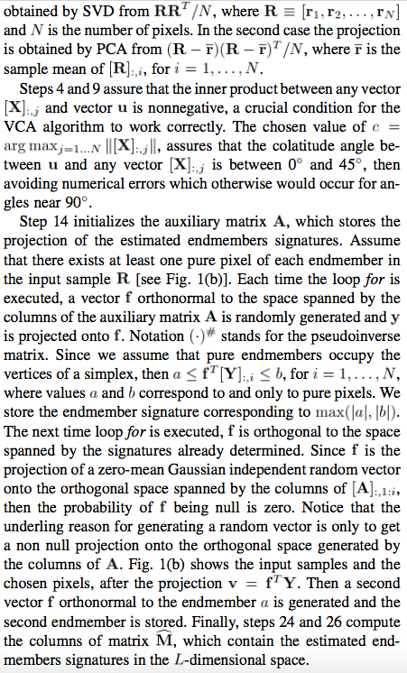 SNRI then 4: X: UdR; (Ud obtained by SVD) 5: u:- mean(X);