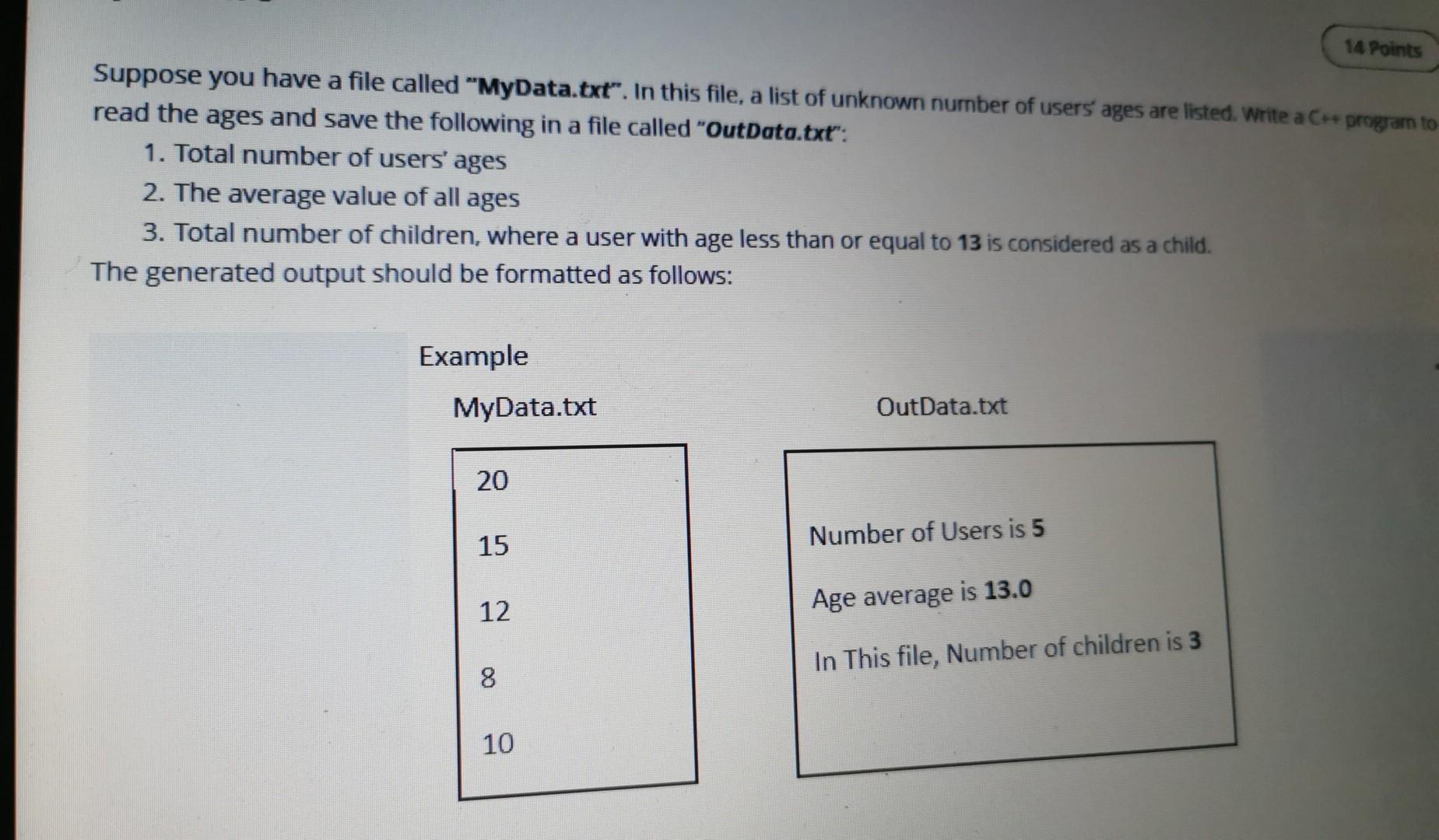  The question is C++ , Not java , i need the
